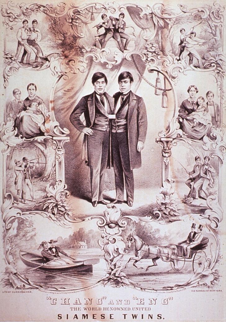 Чанг и Энг Банкер: самые известные сиамские близнецы, которые были женаты на 2 х сёстрах и имели 22 детей