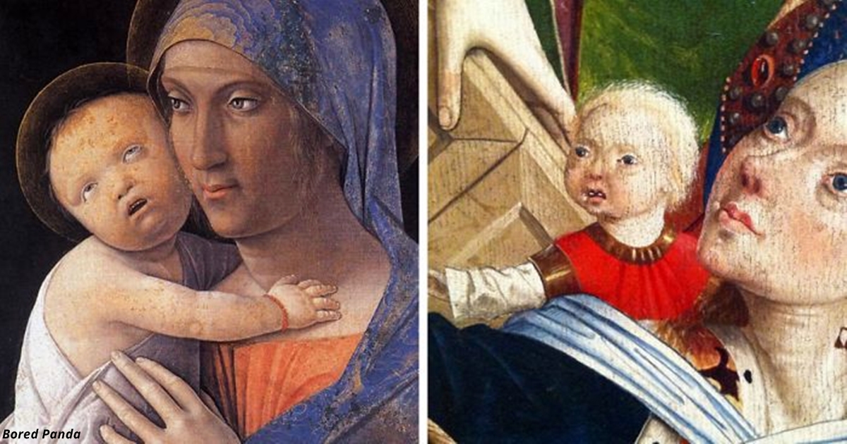 Кто то собрал всех ″стремных″ младенцев на картинах эпохи Возрождения. И это капец! 