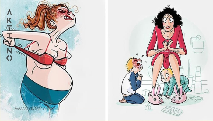 25 смешных и искренних комиксов, которые показывают реальную жизнь молодых мам