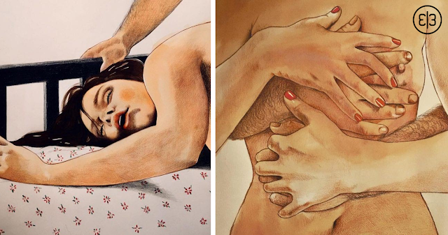 20 интимных иллюстраций, которые передают весь соблазн прикосновения