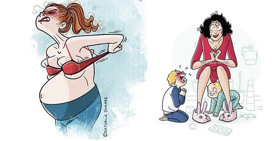 10 честных и забавных иллюстраций о том, что такое быть «мамой»