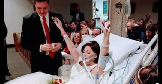 Женщина, больная раком, выходит замуж в больнице – а 18 часов спустя её муж смотрит в её глаза, и земля уходит из-под его ног