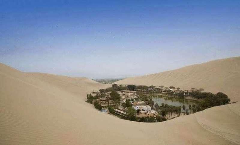 Нет, это не мираж! Удивительный город оазис среди пустыни в Перу