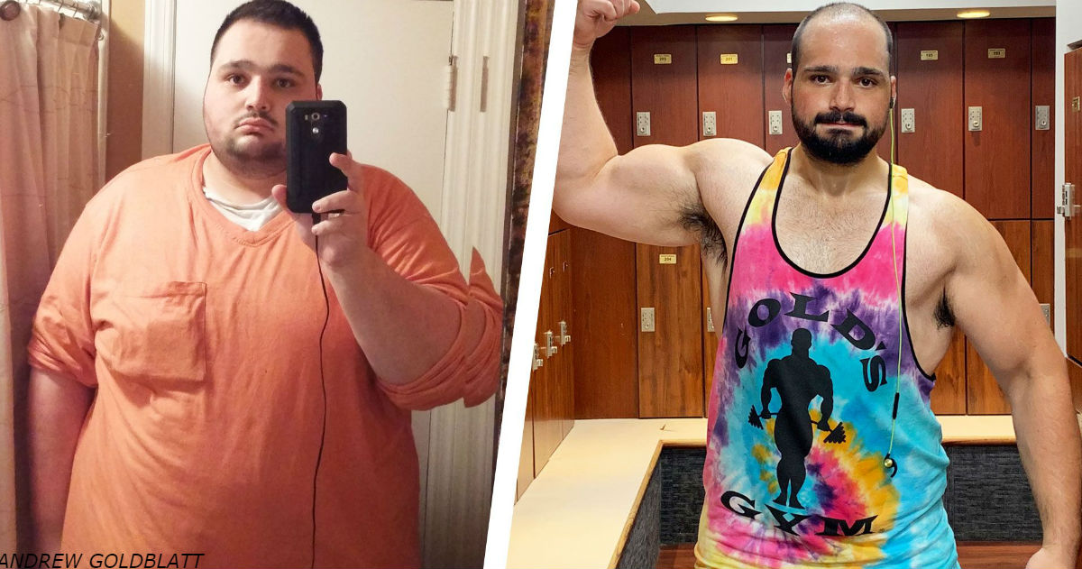 Он преодолел депрессию, начал ходить в спортзал и потерял более 90 кг