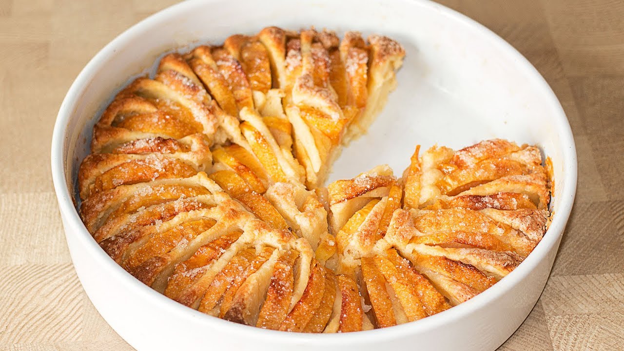 Пеку через день яблочный пирог с хрустящей корочкой и не надоедает. Быстрая выпечка с яблоками