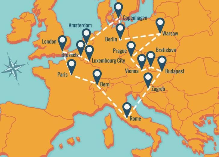 Вот как объехать 15 самых классных городов Европы за 0! 