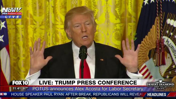 Трамп дал свою самую необычную пресс конференцию