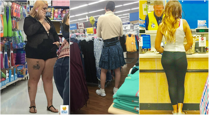 Эти люди просто пришли за покупками в американский супермаркет Walmart