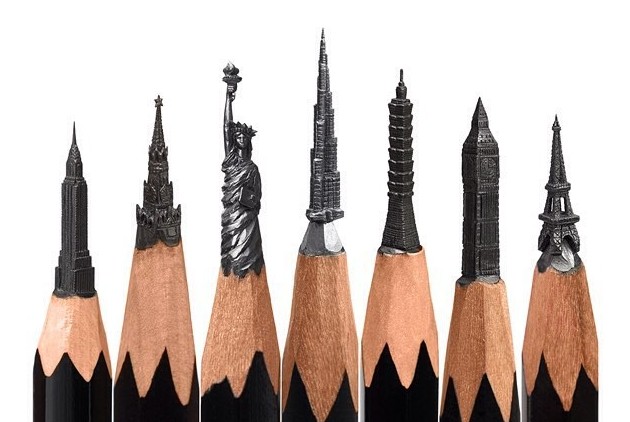 Невероятные шедевры резьбы по карандашным грифелям от Салавата Фидаи