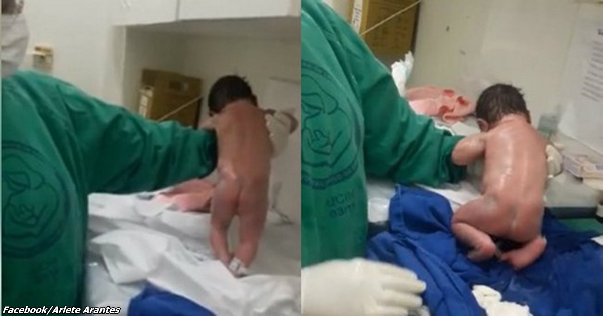 Это видео малыша, который только родился, но уже умеет ходить, разорвало интернет! 
